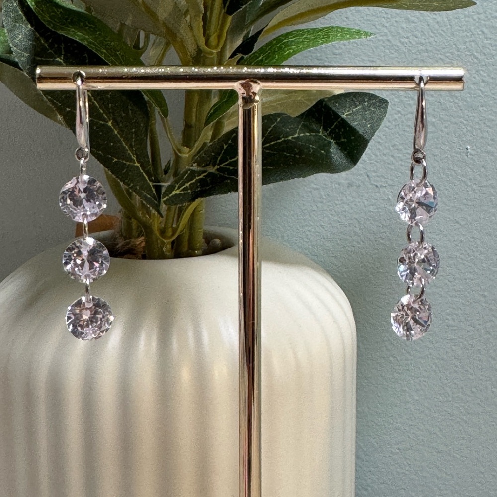 Elegant Silver Drop Earrings